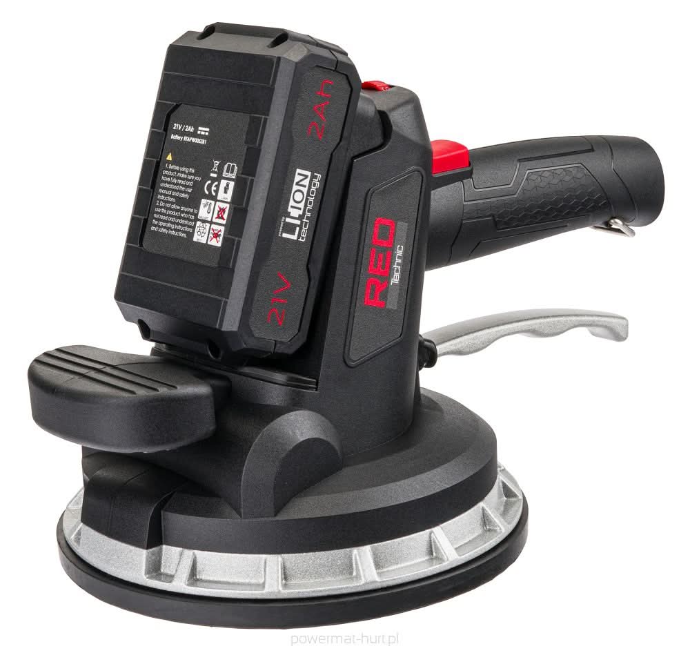 Ventuza vibranta cu acumulator 2 x 21V 2 ah , Red Technic RTAPW0053