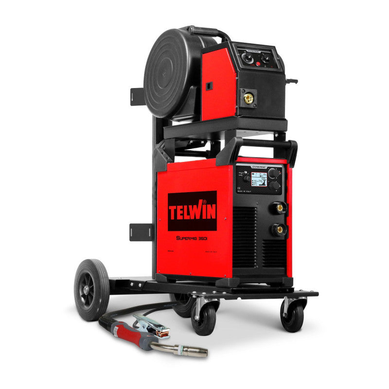 Aparat De Sudura Tip Mig-mag/tig/mma Supermig 350i Cu Carucior Telwin