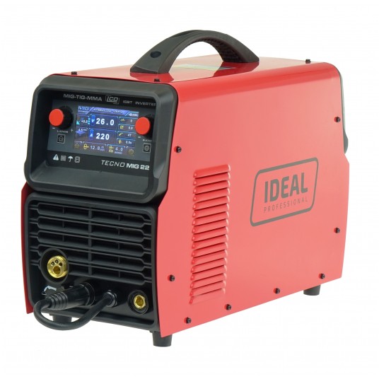 Aparat de Sudura Invertor MIG/MAG/TIG/MMA Synergic TECNO MIG 222 LCD VRD ALU 220A 230V, Ideal B-TMIG222LCD 2