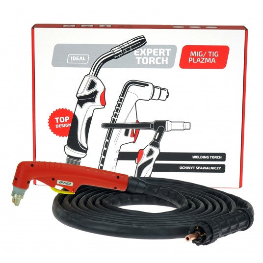 Pistolet Plasma Manual IPT60 60A 6m Conector Central pentru TECNO PLASMA 65 LED, Ideal B-PLASMA/IPT60/6/C03