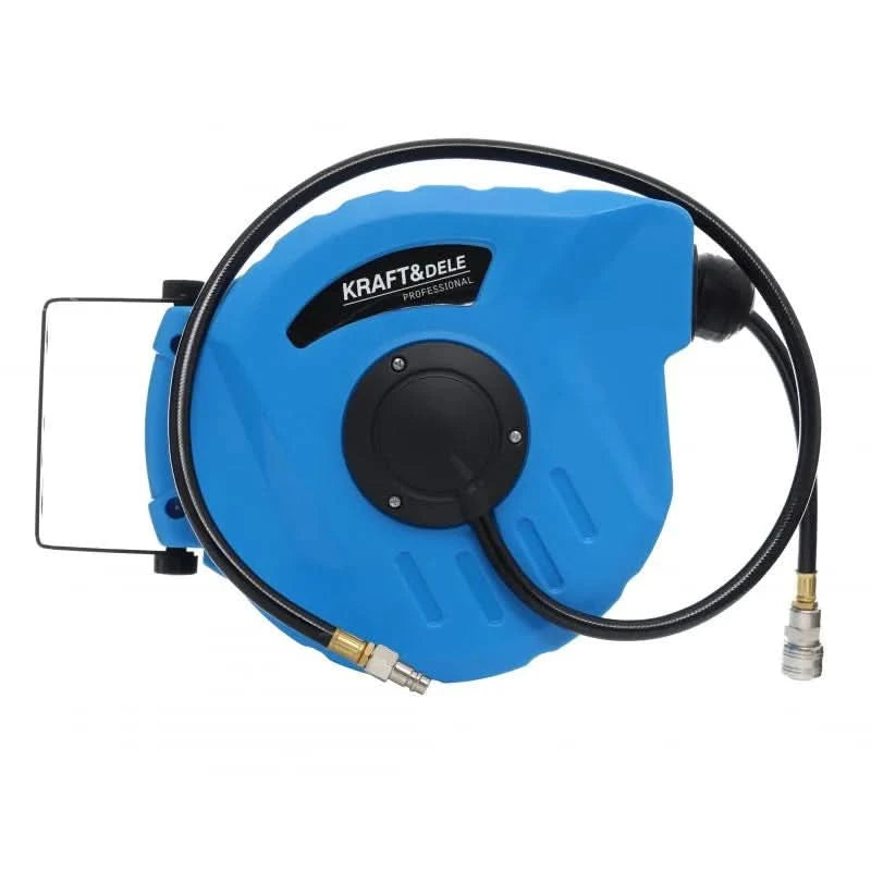 Furtun pneumatic cu tambur cu conector rapid: 1/4" Presiune: 8 bar/24 bar 30m , Kraft&Dele KD1462