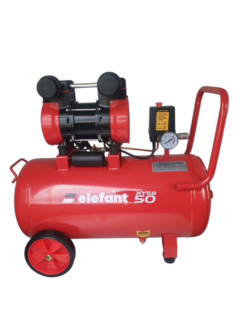 Compresor aer 50L , 2,3 CP , 8 bar ,330l/min , XY5850 , Elefant 12386