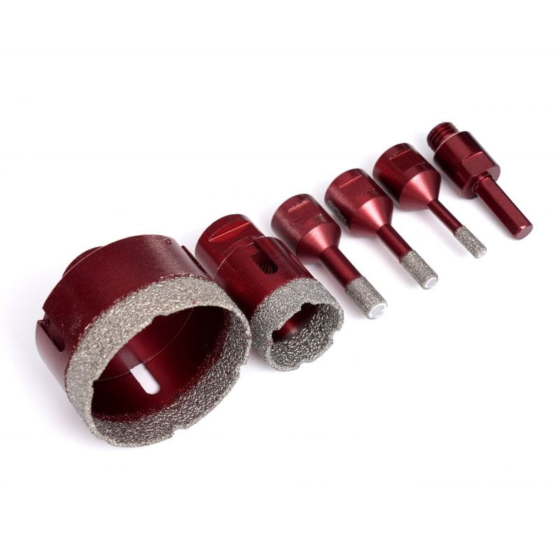 Set Carote Diamantate 5 Bucati Diametre 6-68mm, Kraft&Dele KD11219