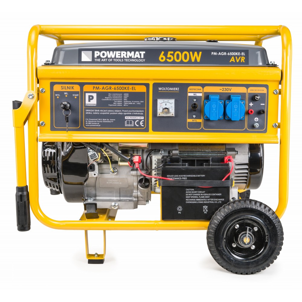 Generator de curent , Powermat PM-AGR-6500KE-EL KOŁA + START