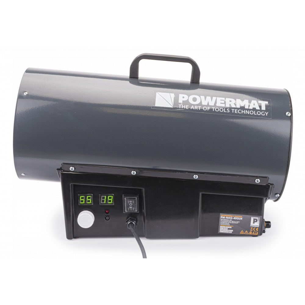 Incalzitor pe gaz tip tun 45 kW LCD PM-NAG-45GLN , Powermat PM1027